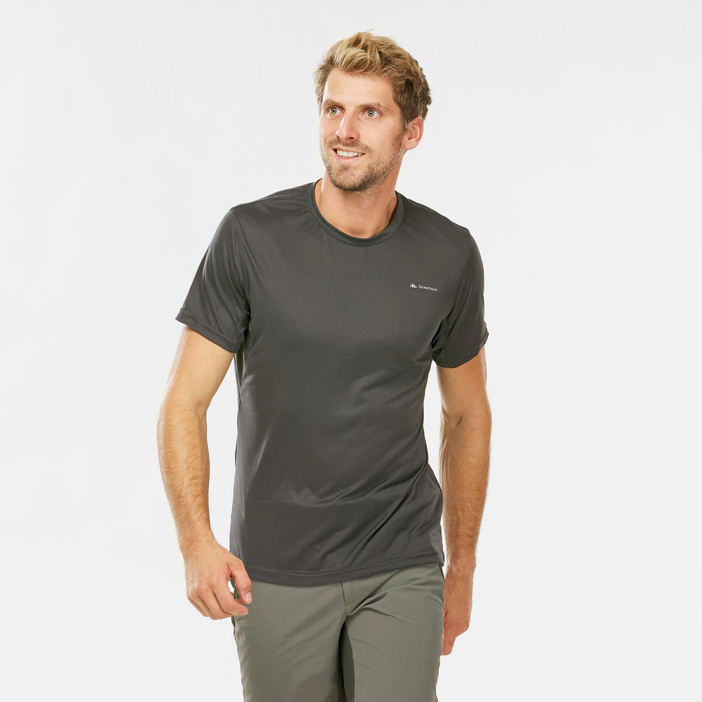 Decathlon Quechua MH100 Men's Mountain Walking Short-Sleeved T-Shirt - Image 2