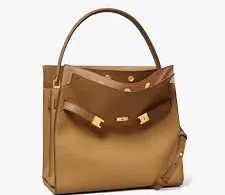 Lee Radziwill Double Bag, Tiramisu