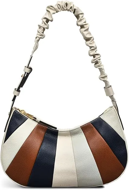 RADLEY London Wilton Crescent Small Ziptop Shoulder Handbag for Women, in Patchwork Grained Leather