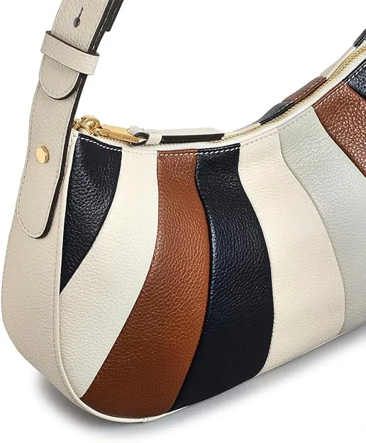 RADLEY London Wilton Crescent Small Ziptop Shoulder Handbag for Women, in Patchwork Grained Leather - Image 4