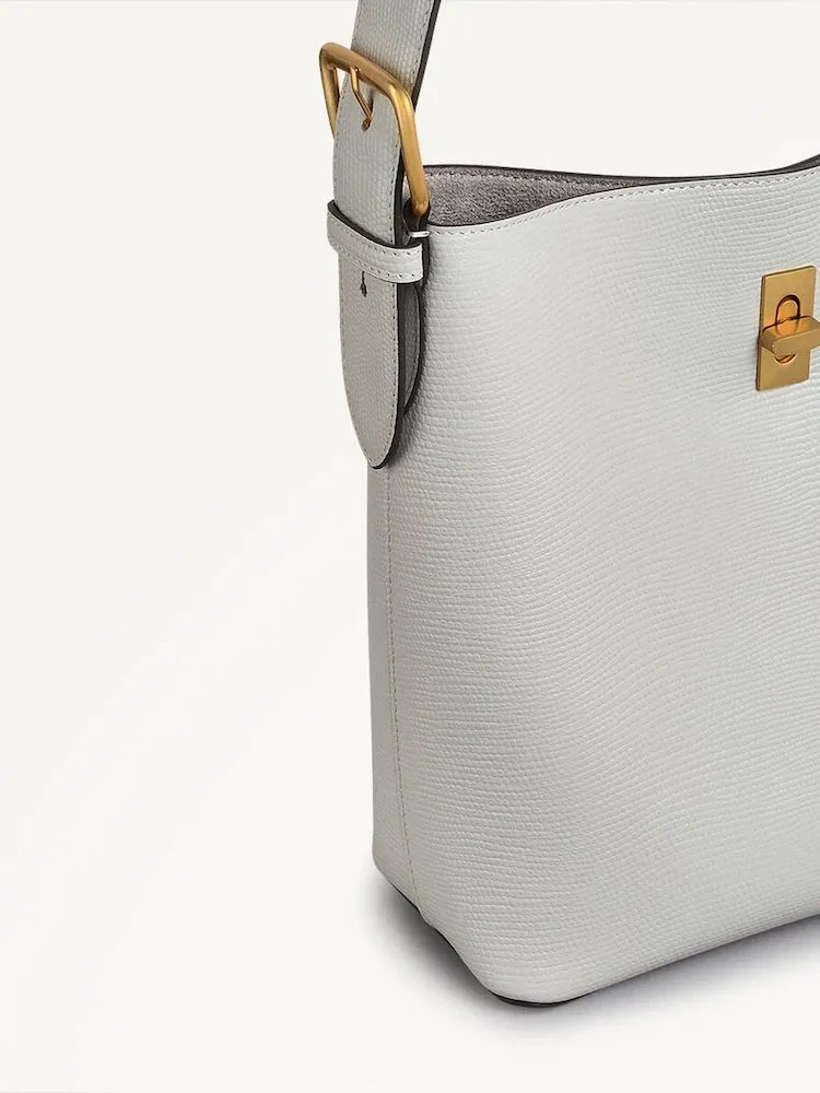 Radley Medium Grey Threadneedle Street Faux Fur Lizard Open Top Cross-Body Bag - Image 4