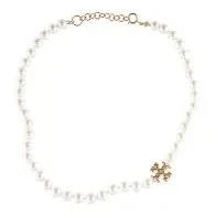 Texteture Rope Logo Pearl Necklace