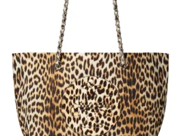 Torry Burch Ella Animal Print Tote Bag