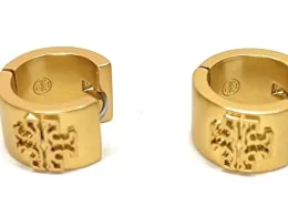 Tory Burch Britten Huggie 134832 Rolled Brass 715