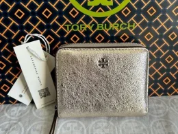 Emerson Metallic Mini Wallet White Gold Silver