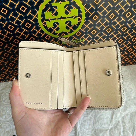 Emerson Metallic Mini Wallet White Gold Silver - Image 2