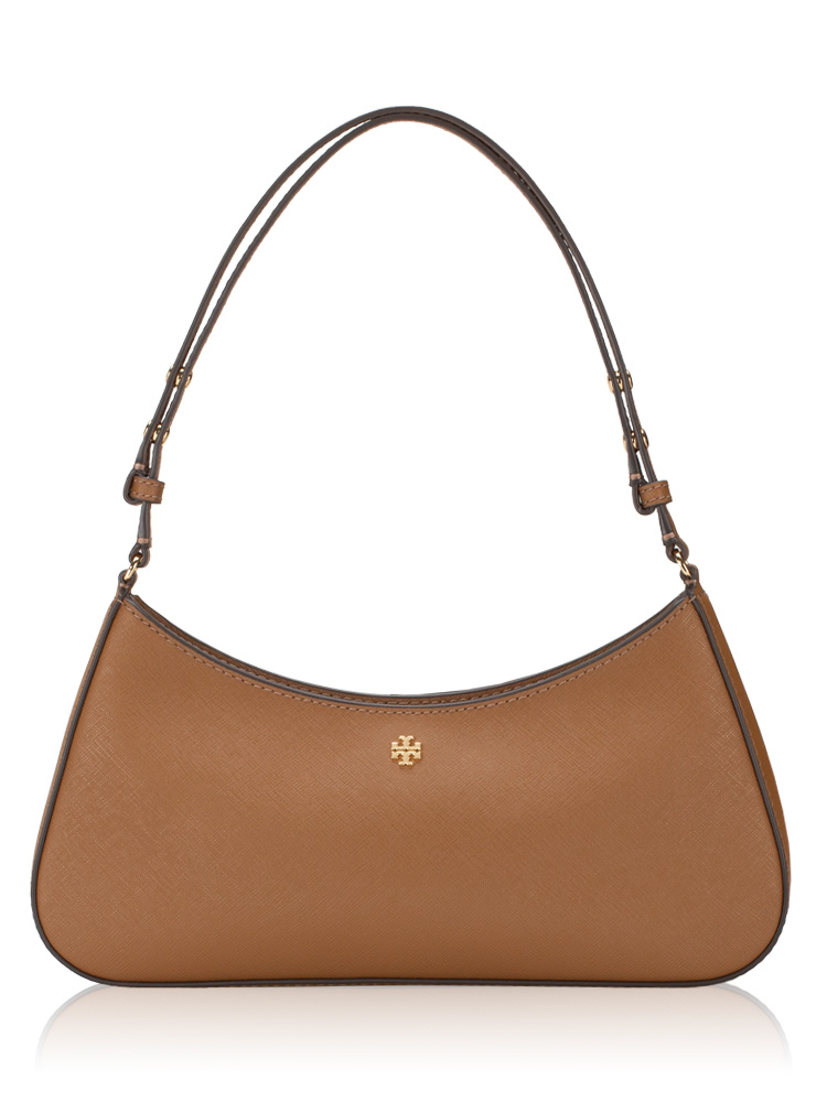 Tory Burch Emerson Smooth Shoulder Bag, Rich Walnut