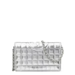 tory-burch-fleming-metallic-square-quilt-chain-wallet-silver