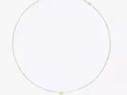 Tory Burch Logo Pearl Pendant with Chain  Gold