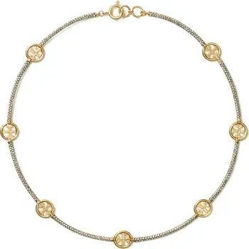 Tory Burch Miller Pavé Crystal Necklace