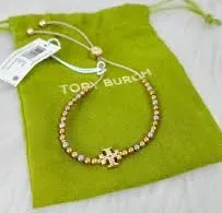 Tory Burch Textured Rope Logo Slider