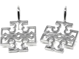 Tory Burch Women's Britten Small Logo Drop Earrings